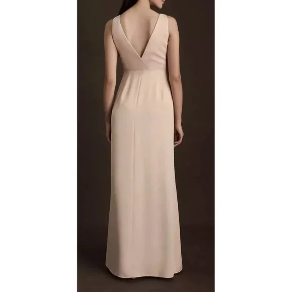 BHLDN Anthropologie Pale Pink Gown Prom Formal Wedding Size 8 - Picture 6 of 16